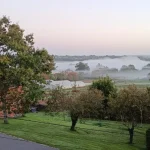 vue du bocage vendéen depuis le logis à Puy-de-Serre